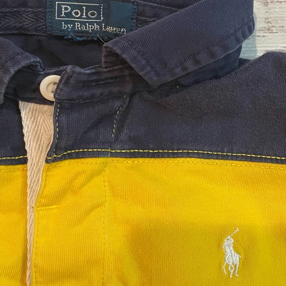 Boys Polo Ralph Lauren Striped Cotton Jersey Rugby Shirt - Picture 5 of 7